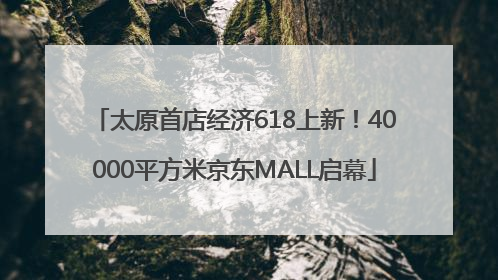 太原首店经济618上新！40000平方米京东MALL启幕