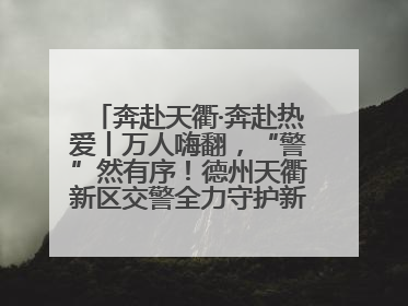 奔赴天衢·奔赴热爱丨万人嗨翻，“警”然有序！德州天衢新区交警全力守护新青年音乐节