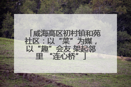 威海高区初村镇和苑社区：以“菜”为媒，以“趣”会友 架起邻里 “连心桥”