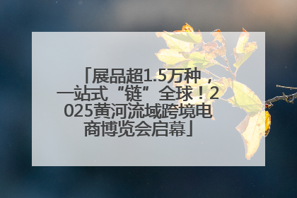 展品超1.5万种，一站式“链”全球！2025黄河流域跨境电商博览会启幕