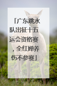 广东跳水队出征十五运会资格赛，全红婵养伤不参赛