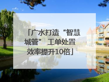 广水打造“智慧城管” 工单处置效率提升10倍