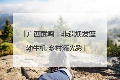 广西武鸣：非遗焕发蓬勃生机 乡村添光彩