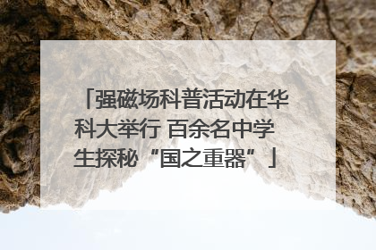 强磁场科普活动在华科大举行 百余名中学生探秘“国之重器”