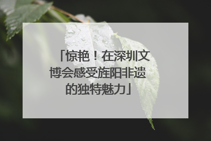 惊艳！在深圳文博会感受旌阳非遗的独特魅力
