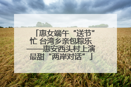 惠女端午“送节”忙 台湾乡亲包粽乐——惠安西头村上演最甜“两岸对话”