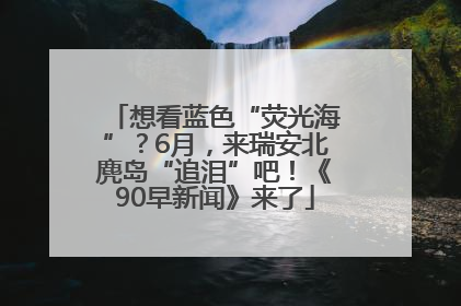 想看蓝色“荧光海”？6月，来瑞安北麂岛“追泪”吧！《90早新闻》来了