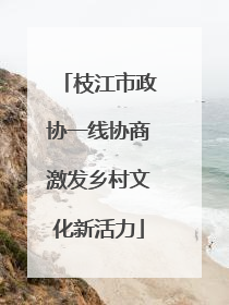枝江市政协一线协商激发乡村文化新活力