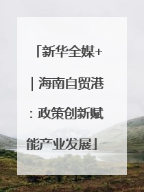 新华全媒+｜海南自贸港：政策创新赋能产业发展