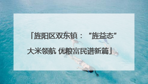 旌阳区双东镇：“旌益态”大米领航 优粮富民谱新篇