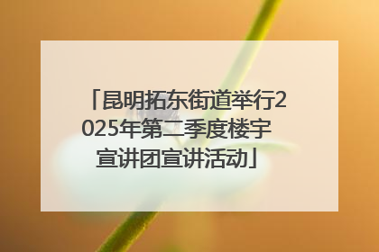 昆明拓东街道举行2025年第二季度楼宇宣讲团宣讲活动