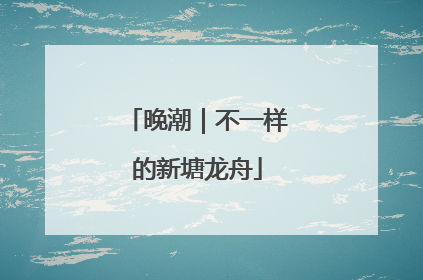 晚潮｜不一样的新塘龙舟