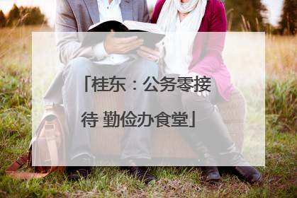 桂东：公务零接待 勤俭办食堂