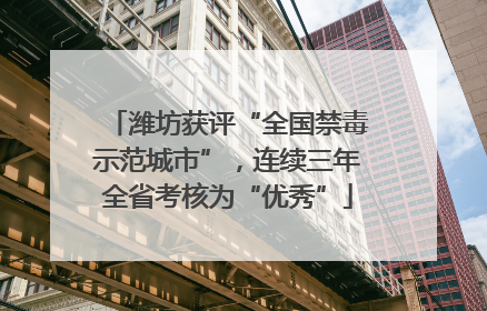 潍坊获评“全国禁毒示范城市”，连续三年全省考核为“优秀”