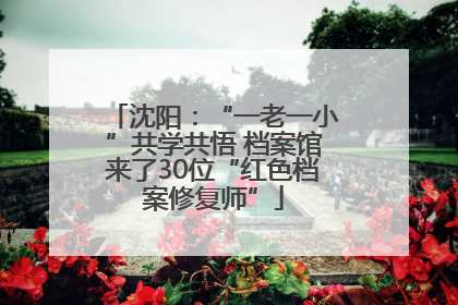 沈阳：“一老一小”共学共悟 档案馆来了30位“红色档案修复师”
