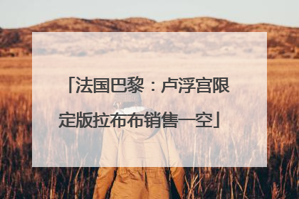 法国巴黎：卢浮宫限定版拉布布销售一空