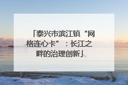 泰兴市滨江镇“网格连心卡”：长江之畔的治理创新