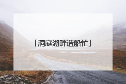 洞庭湖畔造船忙