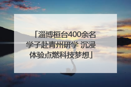 淄博桓台400余名学子赴青州研学 沉浸体验点燃科技梦想
