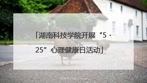 湖南科技学院开展“5・25”心理健康日活动