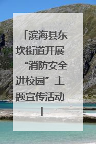 滨海县东坎街道开展“消防安全进校园”主题宣传活动