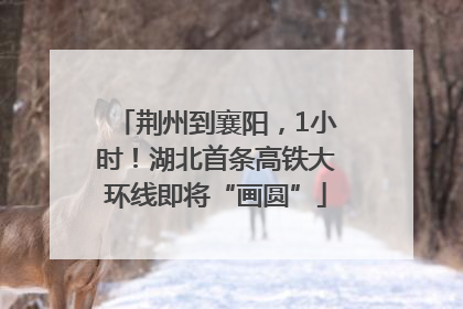 荆州到襄阳，1小时！湖北首条高铁大环线即将“画圆”