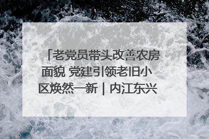 老党员带头改善农房面貌 党建引领老旧小区焕然一新｜内江东兴“红”在哪？④