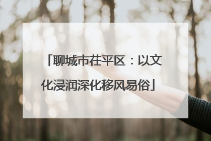 聊城市茌平区：以文化浸润深化移风易俗