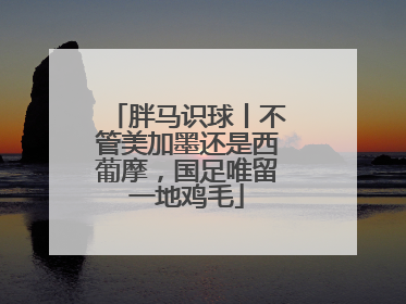 胖马识球丨不管美加墨还是西葡摩，国足唯留一地鸡毛