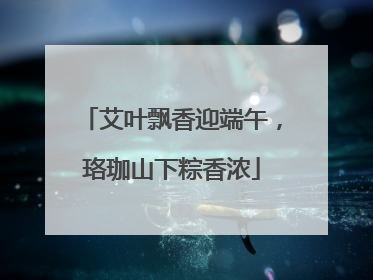 艾叶飘香迎端午，珞珈山下粽香浓