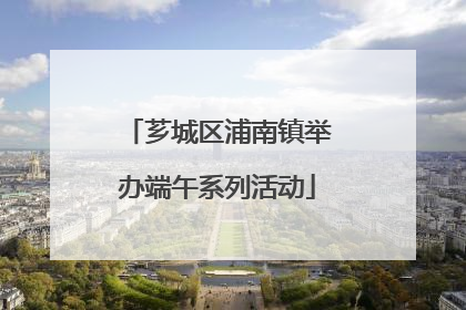 芗城区浦南镇举办端午系列活动
