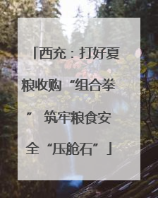西充：打好夏粮收购“组合拳” 筑牢粮食安全“压舱石”