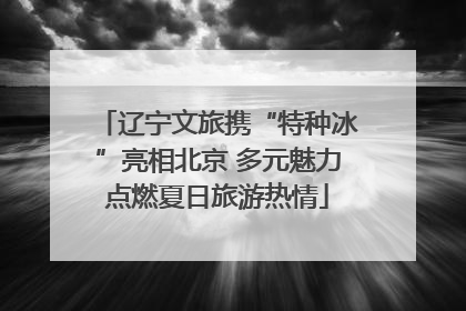 辽宁文旅携“特种冰”亮相北京 多元魅力点燃夏日旅游热情