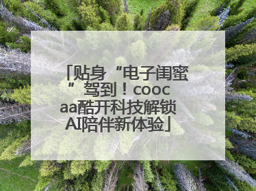 贴身“电子闺蜜”驾到！coocaa酷开科技解锁AI陪伴新体验