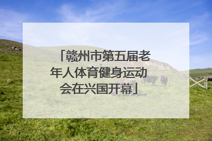 赣州市第五届老年人体育健身运动会在兴国开幕