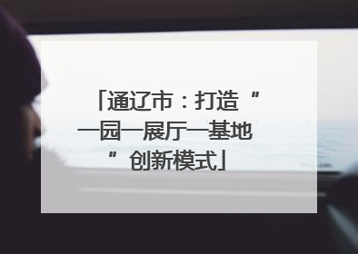 通辽市：打造“一园一展厅一基地”创新模式