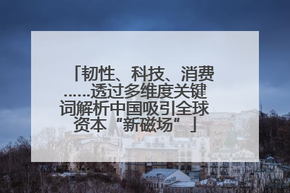 韧性、科技、消费……透过多维度关键词解析中国吸引全球资本“新磁场”