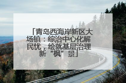 青岛西海岸新区大场镇：综治中心化解民忧，绘就基层治理新“枫”景