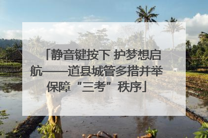 静音键按下 护梦想启航——道县城管多措并举保障“三考”秩序