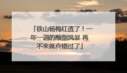 铁山杨梅红透了！一年一遇的酸甜风暴 再不来就真错过了