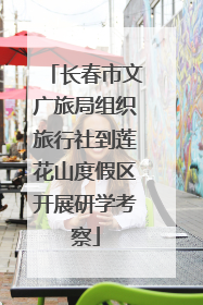 长春市文广旅局组织旅行社到莲花山度假区开展研学考察