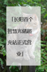 长阳首个智慧光储超充站正式营业