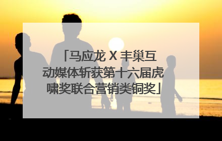 马应龙 X 丰巢互动媒体斩获第十六届虎啸奖联合营销类铜奖