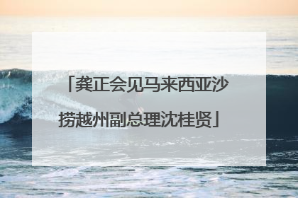 龚正会见马来西亚沙捞越州副总理沈桂贤