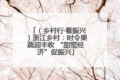 （乡村行·看振兴）浙江乡村：时令果蔬迎丰收 “甜蜜经济”促振兴