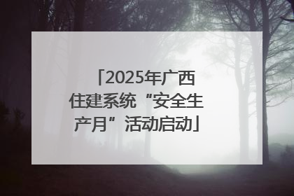 2025年广西住建系统“安全生产月”活动启动