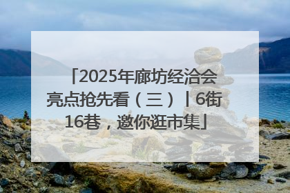 2025年廊坊经洽会亮点抢先看（三）丨6街16巷，邀你逛市集