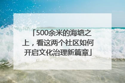500余米的海塘之上，看这两个社区如何开启文化治理新篇章