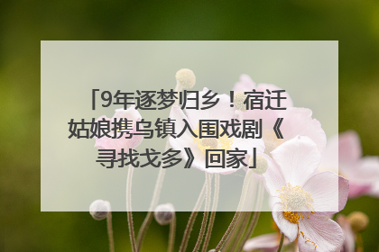 9年逐梦归乡！宿迁姑娘携乌镇入围戏剧《寻找戈多》回家