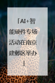AI+智能硬件专场活动在南京建邺区举办